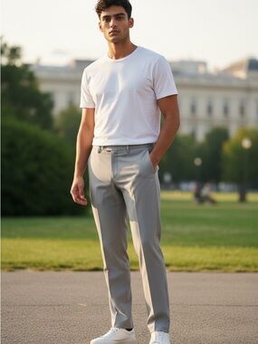INC International Concepts Men's Light Gray Dress Pants 32” x 30”